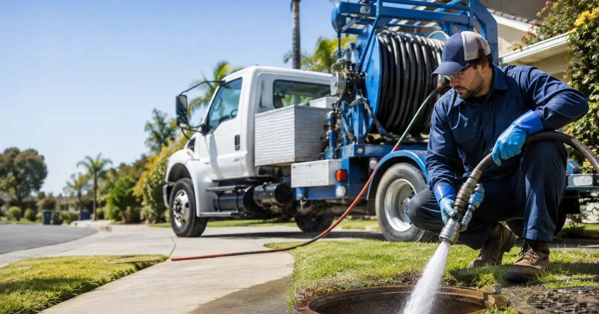 Hydro jet sewer cleaning Orosi