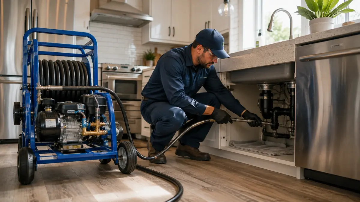 Kitchen Drain Hydro Jetting in Orosi