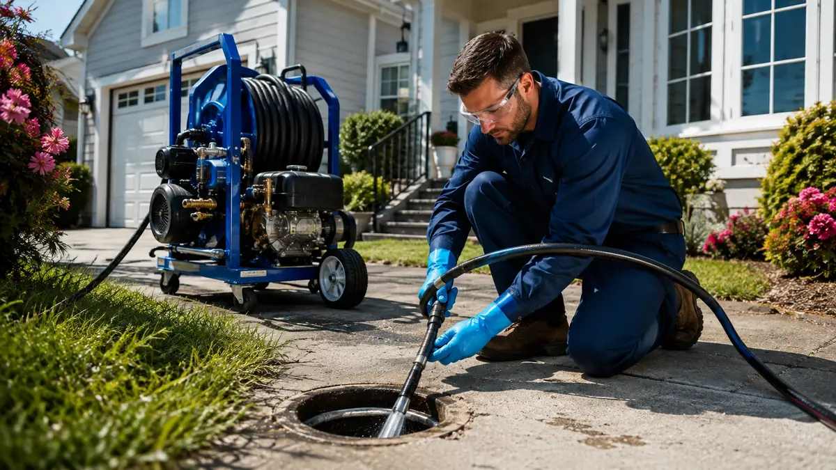 Residential Hydro Jet Drain Cleaning in Orosi